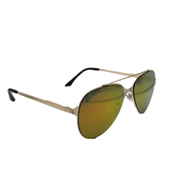 9336 | Gold Mirror Aviator Sunglasses - Picture 2 of 5